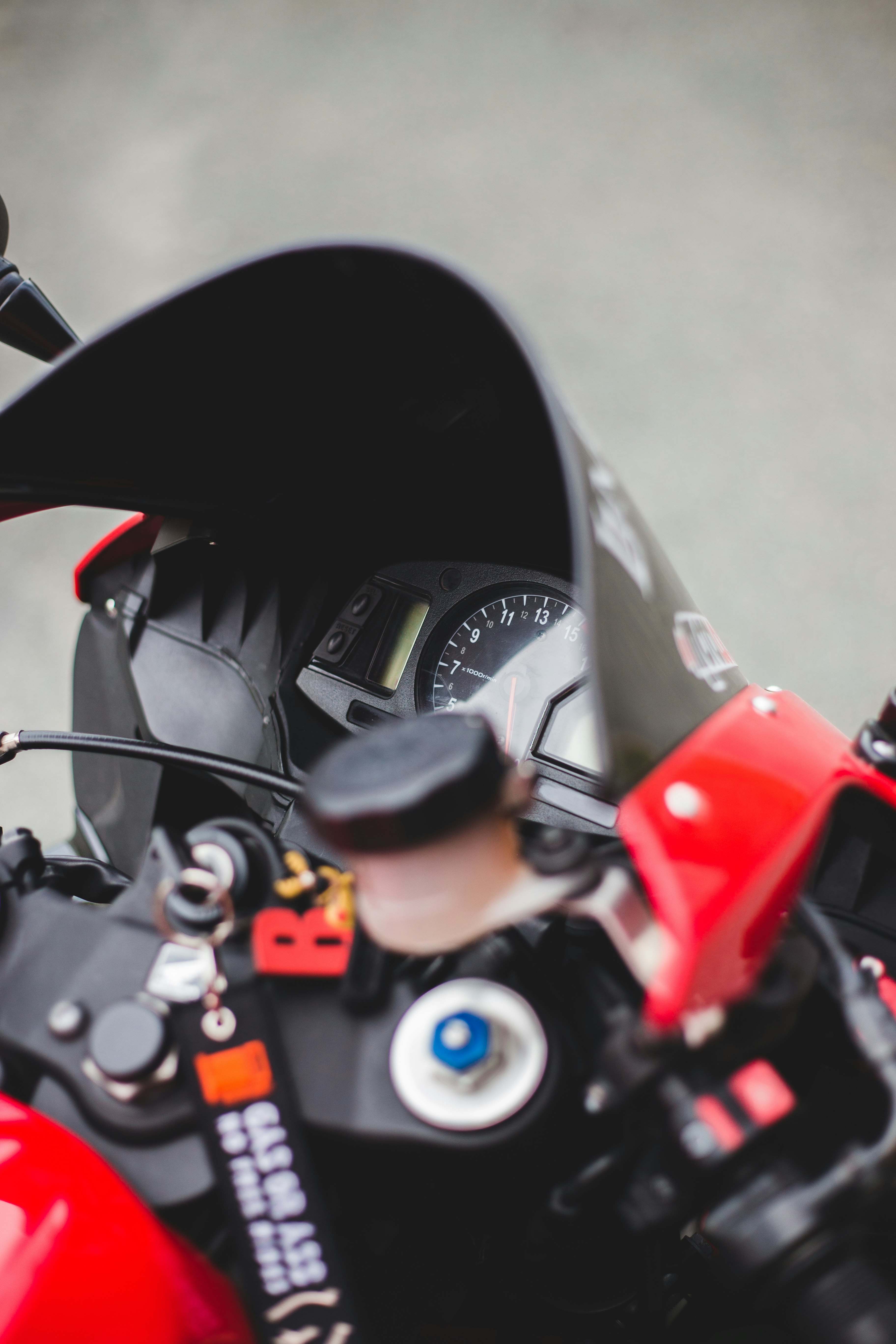 black and red motorcycle engine